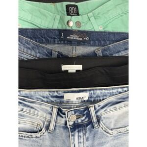 Boutique Denim Lot Of 4 Vervet Sz25•BDG Sz24•Hollister Sz25 •NY&C Sz S